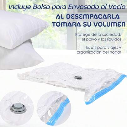 Almohadas de Microfibra Suaves y Comodas Pack de 2, Blancas con Memory Foam
