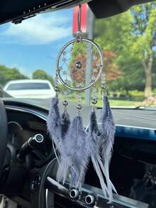 Easypie Selection 1PC Car Accessories, High-End Temperament, Dream Catcher, Rearview Mirror Pendant, Feather Car Pendant, Personalized Decoration,Best Gifts For Friends, Graduation Gifts, Back-To-School Gifts, Christmas Decorations, Valentine's Day Gifts, Gifts For Mom And Dad, Halloween, Thanksgiving, Personalized Gifts, Birthday Gifts, New Year Gifts