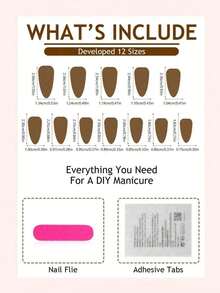 24pcs French Manicure Nail Stickers, Rectangular, 3D Line Art, Leopard Print Decor, Red Bow & Rhinestone Design, Smooth Surface, Full Coverage False Nails, Suitable For Women & Girls Daily Wear - 多色 2 - 查看 7