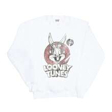 LOONEY TUNES Mens Bugs Bunny Circle Logo Sweatshirt (White) - White - View 2