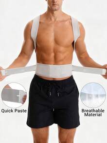 2025 New 1-Piece Adjustable Shoulder Strap Unisex Back Support, Fully Adjustable For Comfort & Breathability, Enhances Body Confidence, Lightweight & Flexible For Daily Wear, Office, Workout, Fitness, Waist Trainer