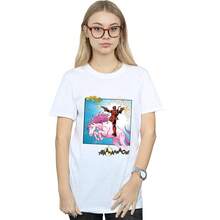 Marvel Damen/Frauen Deadpool Hey You Baumwolle Boyfriend T-Shirt (Weiß) - Weiss - Übersicht 1