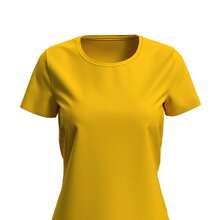 Womens/Ladies Lux TShirt (Sunflower Yellow) - Yellow - View 2