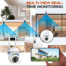 1/2个1080P高清WiFi安防摄像头，带夜视、聚光灯和扬声器 - 双向语音、移动侦测、360°云台旋转/变焦，适用于家庭室内安防，兼容Alexa，适合儿童、老人和宠物，室内监控 | 现代安防系统 | 无线连接