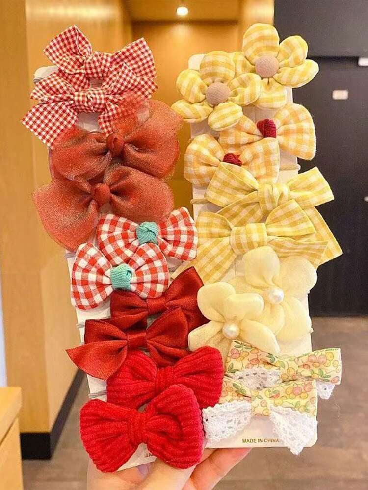 Set 4 Fermagli Per Capelli Con Catena Di Perline E Fiocco In Tulle Colorato – Perfetti Per Bambine, Ragazze E Donne – Ideali Per Matrimoni E Feste - 5
