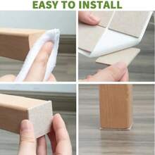 24 قطعة من وسادات الأثاث المصنوعة من الشعر الاصطناعي - واقيات غير انزلاقية لأرجل الكراسي لحماية أرضيات الخشب الصلب والأسطح المعدنية للأثاث والأرضيات - باللون البيج المحايد، متعددة الأحجام