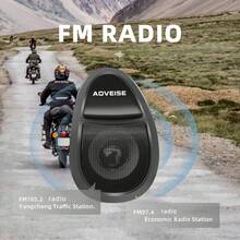 Altavoz impermeable para motocicleta, altavoz compatible con Bluetooth, reproductor de música MP3, sistema de sonido, radio FM para motocicleta y scooter