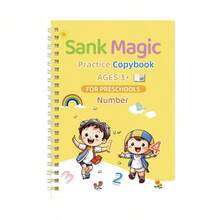 1pc 3D Groove Calligraphy Practice Book - English Alphabet & Words - Reusable - Full Score Writing Practice - Multicolor - View 12