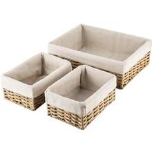 1 Piece/3 Pieces Stylish Large Woven Storage Box With Lid – A Single-Compartment Woven Basket For Living Room Desktop Toy Storage, Entryway & Bathroom Storage Box/Container, Home Decoration, Clutter Storage, And Holiday Gift Basket