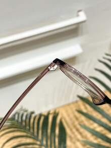 1个猫眼妆工具，纯色TPR（热塑性橡胶）材质，无度数眼镜（不含眼镜盒） - 藕粉色 - 查看 5