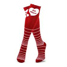 Valentine's Day Knee High Socks Women 2-Pair - CottonCrew Socks - Cute Love Pattern - Women's Shoe 6-9 & Men's 8-11 - 如圖712 - 查看 5