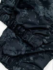 1 件男士多口袋迷彩工装裤，休闲宽松轻便长裤，适合夏季海滩、度假、日常通勤、锻炼、户外、健身、慢跑、日常穿着，锥形踝长，秋季 - 霧霾藍 - 查看 5