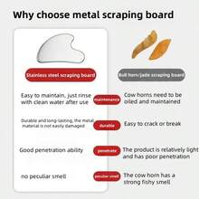 Gua Sha Facial Tools And Facial Roller Set, Daily Skincare Facial Massage Tools For Women, Cooling Stainless Steel Facial Sculpting Eye Roller Gua Sha Tool, Suitable For Daily Use Or As A Self-Care Gift For Women - Silver - 銀色 - 查看 9