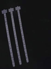 5 peças/10 peças tiras de pendurar para loja de conveniência/supermercado ganchos de exibição de alimentos prateleira pequeno lanche dobrável cartão de pendurar tira de plástico transparente para pendurar