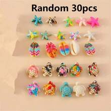 10/20/30/50/100pcs Assorted 3D Turquoise Sea Turtle Beads, Vibrant Natural Stone Jewelry Supplies, Suitable For DIY Bracelets, Necklaces, Earrings - Ocean Style Craft Series, Sea Turtle Jewelry - Multicolor - View 19