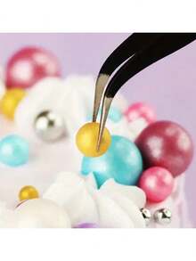 Yiwu Qiyou Accessories Co., LTD 2支/套，粉色和黑色可选，可爱镊子，情人节配色，弯头+直头，珠宝制作镊子，适合DIY珠宝制作和剪贴簿制作。 - 2件-1套 - 查看 9