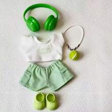 Ubranka dla lalek , świąteczne stroje dla lalek o wzroście 15,01-16,99 cm, urocze akcesoria do lalek Q Edition, interaktywne prezenty, świąteczne stroje dla lalek (lalka nie jest dołączona)