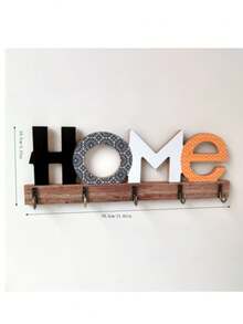 1pc Letter Wall Decor Floating Frame Hook, Vintage Key Hook, Entryway Key Hook, Decorative & Practical Room Decor Hook, Home Decor Hook, Kitchen Accessory Hook, Bathroom Decor Hook, Bedroom Decor Hook, Holiday Gift