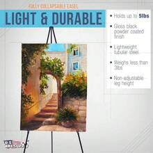 Wedding Easel Stand, Instant Floor Poster Lightweight Collapsible And Portable With Tripod Base Birthday Wedding Outdoor Decoration, Welcome Board Stand For Weddings And Posters, Portable Durable Adjustable Display Easel For Photo Displays