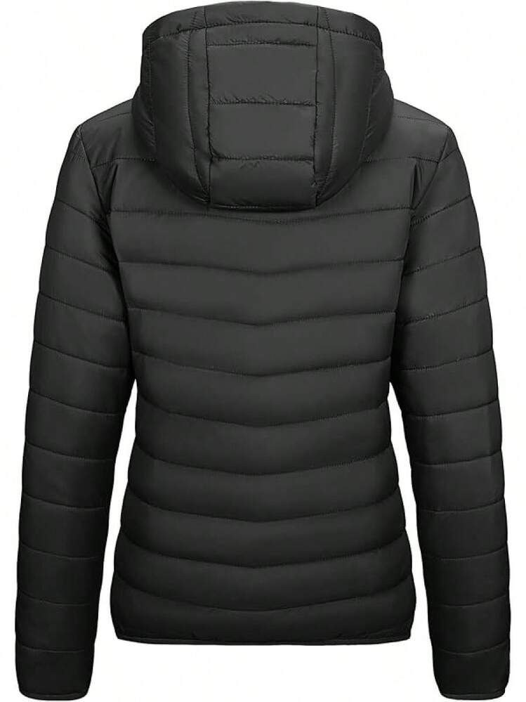 Outdoor Ventures Women's Packable Lightweight Full-Zip Puffer