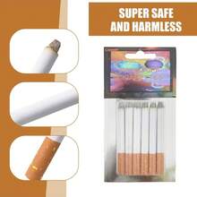 1pc/2pcs/6pcs Fake Cigarette/Cigar Prank Toy, COSPLAY April Fool's Day Gag Gift, Halloween Party Decoration, Birthday/Holiday Gift - Multicolor - View 2