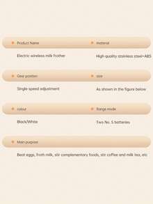 Electric Hand Mixer, Small Automatic Milk Frother, Cake Batter Whisk, Egg Beater, Handheld Milk Foamer For Home Use - Multicolor - View 3