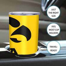 1pc 20 Oz Stainless Cup, Eclipsing The Midwestern Sunshine Trifect, Easy One Handed Operation For Busy Lifestyles, Kitchenware, Sipping Smoothies After A Workout, Ideal For Family& Friends, Coffee Cup