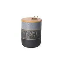 Vintage Gothic Style Ceramic Airtight Jar Set With Wooden Lids, 800ml Multipurpose Food Storage Containers For Sugar, Tea, Coffee, Seasonings - Hand Wash, Reusable, Round, No Electricity Required - Multicolor - View 8