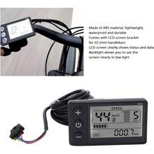 Medidor de pantalla LCD de bicicleta eléctrica, panel de control de pantalla LCD de 24V 36V 48V Ebike con enchufe , kit de conversión de medidor de pantalla de bicicleta eléctrica a prueba de agua - 1 - Ver 4