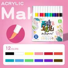 New 72 Color Large Capacity With Ink 30% Water-Based Acrylic Marker With Soft Tip, Suitable For Beginners To Draw, Easy And Fast Color. Birthday Presents For Friends, School Drawings, Back To School