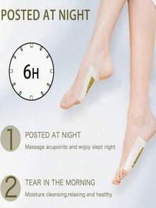 100pcs Natural Ginger Vinegar Foot Pads, Skin-Friendly Breathable Material, Suitable For Home And Travel, Ideal For Skincare Enthusiasts - Specification - View 6