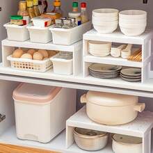 1 pièce Étagère de rangement pour tasses de placard, support empilable pour tasses de placard, grande capacité d'organisation et de rangement de cuisine, étagère de rangement en couches gain de place, support de rangement multifonction amovible pour tasses, mugs, couverts et ustensiles de cuisine