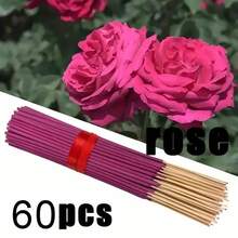 22 cm/8,66 pouces Bâtons d'encens en bambou faits main pour femmes, 24 pièces/paquet, 12 options de parfums différents, propre avec moins de poudre, convient pour la maison, l'hôtel, la chambre, arôme de longue durée pour éliminer les odeurs et purifier l'air