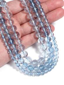 1 hebra de cuentas de piedras naturales Auratus, jade birmano, cristal de sandía, cuentas sueltas de piedras preciosas de curación de energía para hacer joyas, pulseras y collares DIY