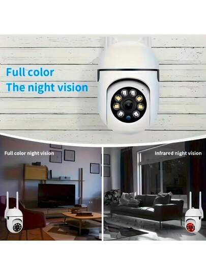 1080P WiFi Security Camera Night Vision, Spotlight Speaker Two Way Audio, Motion Tracking, 360° Pan/Tilt/Zoom, Home Indoor/Outdoor Security, Compatible Alexa, Young, Elderly Pets, Indoor Moderne System Wireless Connection Surveillance view 7