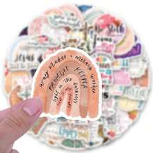 60 Pcs Bible Verse Faith Stickers Pack | Inspirational Christian Aesthetic Vinyl Stickers,High Quality Stickers For Scrapbook,Decorative Paper,Journaling,Laptop,Bumper,Skateboard,Water Bottles,Computer,Cartoon,Hard Hat,Car Stickers,Stickers Can Bring A Lot Of Fun To Your Life,Perfect Gifts For Adults&Kids