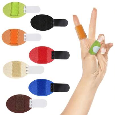 7 Pcs Trigger Finger Splints: 5 Single Straps Finger Splint Support Brace Kit, Fits For Thumb/Middle/Ring/Index/Pinky Finger