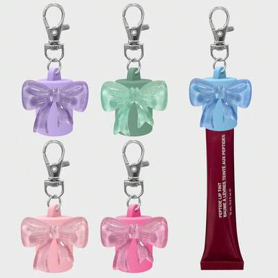 مجموعة سلسلة مفاتيح لمعان الشفاه 1/2 قطعة، غطاء سلسلة مفاتيح أحمر شفاه، مجموعة لمعان الشفاه المحمولة، مجموعة أحمر الشفاه، مجموعة سلسلة مفاتيح أحمر الشفاه، اكسسوارات السفر، غطاء سلسلة مفاتيح أحمر الشفاه بتصميم محمول، سهل التوصيل بالمفاتيح، اكسسوارات للنساء