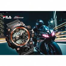 FILA 数字运动手表 – 防水、秒表、背光和日期显示 | 优质 NATO 表带，耐用舒适 | 男女通用，适合工作、学校和户外活动