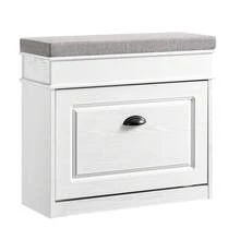 SoBuy Shoe Cabinet FSR82-K-W - 黑與白 - 查看 12