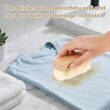 3 Pcs Wood Laundry Stain Brush Stain Remover Brushes With Boar Bristle Small Stain Brush For Clothes For Scrubbing Stains From Furniture Fabric Leather(3 Pcs A)