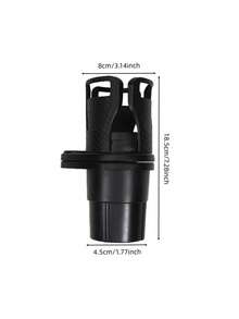 Schwarzer Auto-Getränkehalter 2-in-1 Multifunktions-Getränkehalter und Handyhalter für das Auto