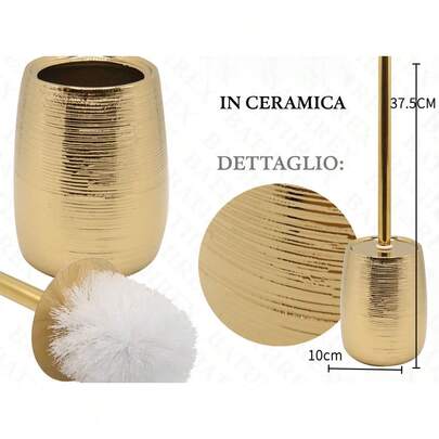 Multifunctional Ceramic Toilet Brush Holder For Home Bathroom
