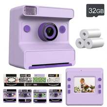 [Instant Print Camera]Social Gift: All-In-One Instant Camera & Portable Photo Printer For Adults - Capture & Print 1080P HD Photos/Videos In Seconds With Fun Filters, Perfect For Travel, Christmas, Birthdays - Ready-To-Gift For Him, Her, Couples & Friends (1300mAh Rechargeable)