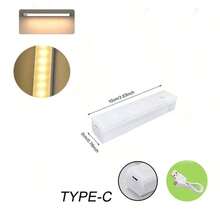 Luce notturna a LED con sensore di movimento senza fili, ricaricabile USB, striscia lunga per armadi, cucine, guardaroba, comodini, scale. Modalità luce fissa e modalità rilevamento movimento, luce LED, luce a parete, luci con sensore di movimento, luce notturna, luci per armadi