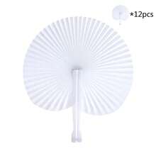 12/24 chiếc quạt giấy gấp tròn màu trắng trang trí lễ cưới quạt giấy gấp tròn màu trắng cho đám cưới và du lịch ngày lễ tình nhân quạt giấy ngày lễ tình nhân quạt cầm tay gấp số lượng lớn màu trắng trang trí đám cưới quạt accordion tròn có tay cầm bằng nhựa cho tiệc cưới khách sinh nhật ủng hộ quạt giấy gấp tròn tự làm cho đám cưới quạt giấy bỏ túi cầm tay bằng nhựa quạt giấy trắng để trang trí tiệc - trắng - Xem 10