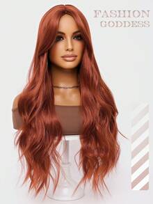 clouder Orange Brown Extra Long Curly Wig 30 Inch Cosplay Wig Halloween Christmas Wig Elegant Soft Matte Hair Loose Curls Casual Outing Street Punk Wig Rock Wig Fluffy Natural Cool Girl Synthetic Heat-Resistant Fiber Wig Suitable For Women Daily Party Wig Music Festival Wig Avant-Garde College Style Wig Modern Fashion Gothic Wig - 橘色 - 查看 12