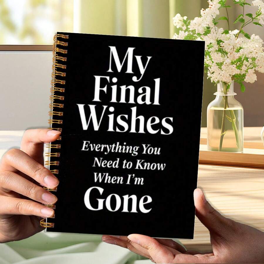 1pc 8.3x5.5 Inch Lifetime Planning Notebook - Elegant Floral And Plant ...