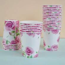 10/50/100 chiếc, cốc giấy 9 oz, chủ đề hoa, cốc dùng một lần trong phòng tắm, cốc đựng nước súc miệng, cốc giấy, cốc uống nước dùng một lần, tiệc tùng, cốc giấy gia dụng và văn phòng, dành cho khách, bạn bè, cốc cà phê dùng một lần, cốc đựng nước, cốc đựng nước ép, cốc đựng kẹo và đồ ăn nhẹ, quà tặng cô dâu, quà tặng, phù hợp cho nhiều lễ hội khác nhau, trang trí tiệc, đồ dùng cho bữa tối gia đình, đồ dùng cho tiệc Giáng sinh - Nhiều màu - Xem 11