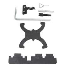 Juego de 7 piezas de herramientas para el ajuste del árbol de levas del motor, recambio para motores F*ord 1.6 EcoBoost Duratech 1.5L y 1.6L. Incluye herramienta de bloqueo de la rueda dentada del árbol de levas, pasador de bloqueo de la polea tensora, pasador de sincronización del volante, herramienta de alineación de la polea del cigüeñal, pasador de bloqueo del cigüeñal, pasador de sincronización del árbol de levas y del cigüeñal, y palanca de ajuste del árbol de levas.  Traducción realizada con la versión gratuita del traductor DeepL.com - Negro - Ver 7